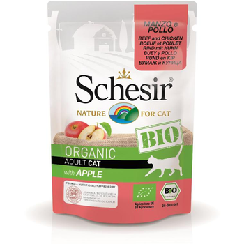 Visuel 1 du produit Sachet fraîcheur bio pour chat poulet et boeuf pomme