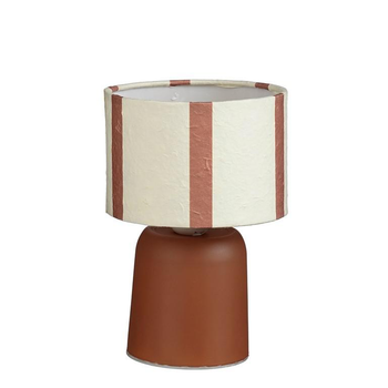 Visuel 1 du produit Lampe en verre marron à LED Largo - Ø 13 x H 20 cm