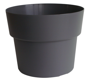 Visuel 1 du produit Pot en plastique recyclé gris Ardoise Cocoripot 35 L - Ø 43 x H 33,5 cm