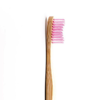 Visuel 1 du produit Brosse Ã  dents pour adulte en bambou souple coloris rose