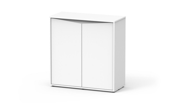 Visuel 1 du produit Meuble pour aquarium en bois coloris blanc 2 portes Aquatlantis Prestige 80 - 80 x 35 x 83 cm