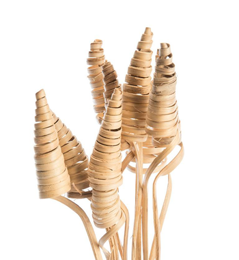 Visuel 1 du produit Lot de 10 cônes de canne naturel artificielles coloris beige - 45 à 55 cm