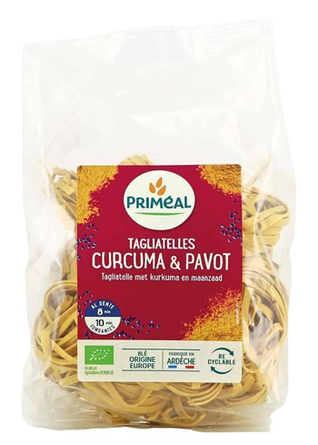 Visuel 1 du produit Tagliatelles curcuma pavot 250 g PRIMEAL