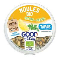 Visuel 1 du produit Moules apéritives bio citron-persil Good Océan - 100 g