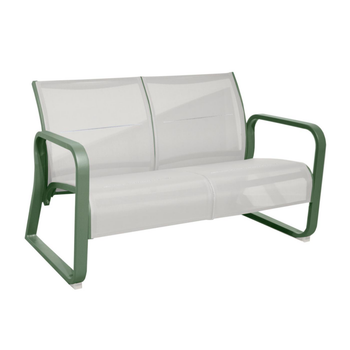 Visuel 1 du produit Canapé d'extérieur en aluminium coloris vert Quenza II - 128 x 83 x 78 cm