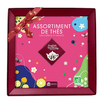 Visuel 1 du produit Coffret assortiment de thés 4 mélanges bio English tea - 32 sachets