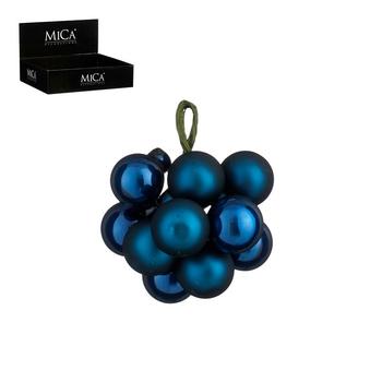 Visuel 1 du produit Grappe de boules en verre bleu - Ø 2 cm