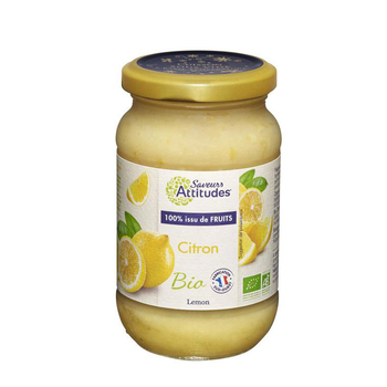 Visuel 1 du produit Préparation bio 100 % fruits citron jaune Saveurs Attitudes - 310 g