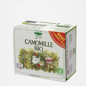 Visuel 1 du produit Tisane Camomille France bio - 50 sachets