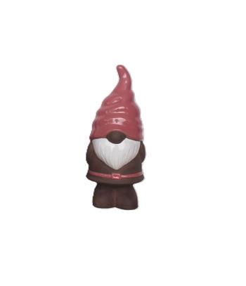 Visuel 1 du produit Figurine de gnome en faïence émaillée rose Pot&Déco - 10 x 10 x 21 cm