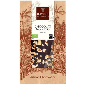 Visuel 1 du produit Chocolat noir aux noisettes bio - 100 g