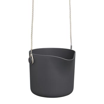 Visuel 1 du produit Cache-pot suspension B.for Swing coloris noir en plastique injecté Elho -  Ø 18 x 17 cm