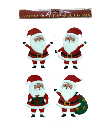 Visuel 1 du produit Sticker cloches floquées rouges et blanches x 3 - 28,5 x 40 cm