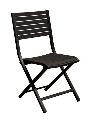 Visuel 1 du produit Chaise Canna coloris gris en aluminium - 46 x 87 x 53 cm