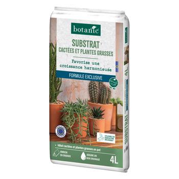 Visuel 1 du produit Substrat pour cactées et plantes grasses botanic® - 4 L