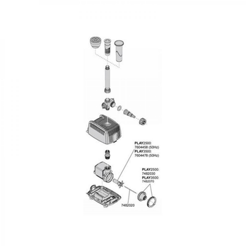 Visuel 1 du produit Pompe turbine pour Flow, Play 3500, Loop et Press 10000 - EHEIM PIÈCES DÉTACHÉES