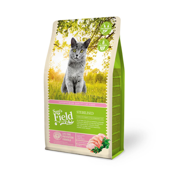 Visuel 1 du produit Croquette pour chat adulte stérilisé au poulet Sam's Field - 2,5 kg