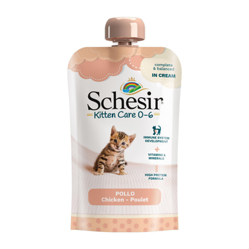Visuel 1 du produit Aliment humide pour chaton poulet en crème Schesir Kitten Care - 150 g