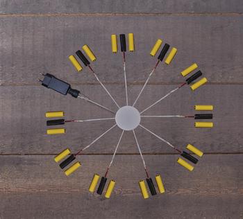 Visuel 1 du produit Adaptateur transformateur pour piles 4,5V 10x3AA coloris noir indice de protection IP20