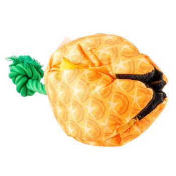 Visuel 1 du produit Jouet pour chien coloris jaune distributeur à friandises Duvoplus Ananas - 37 x 37 x 26 cm