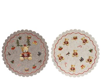 Visuel 1 du produit Set de table en feutrine motif ours multicolore - Ø 36 cm