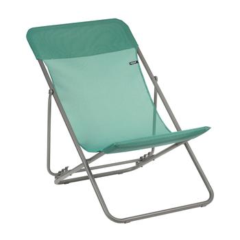 Visuel 1 du produit Maxi transat en tube acier et toile Batyline vert chlorophylle Lafuma - 62 x 83 x 94 cm