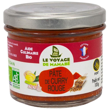 Visuel 1 du produit Pâte pour Curry rouge bio Le voyage de Mamabé - 105 g