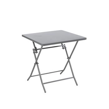Visuel 1 du produit Table de jardin pliante Clivia en acier - 70 x 70 x 71 cm Gris