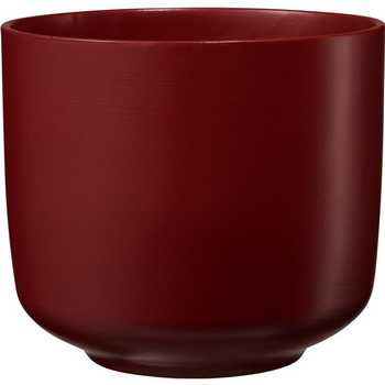 Visuel 1 du produit Cache-pot en céramique rouge vin Bari - Ø 13 x H 12 cm