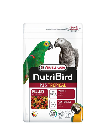 Visuel 1 du produit Nourriture pour perroquet en granulés extrudés Versele Laga Nutribird P15 Tropical - 1 kg