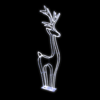 Visuel 1 du produit Renne lumineux LED à lumière fixe blanc - 40 x 14 x 110 cm