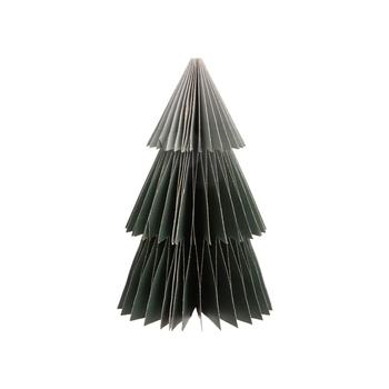 Visuel 1 du produit Sapin décoratif à poser en papier vert - 16 x 9 cm
