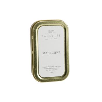 Visuel 1 du produit Bougie parfumée 2 mèches en boite métal Les P’tites Saugettes senteur madeleine - 60 g