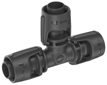 Visuel 1 du produit Dérivation en T 1/2 Quick & Easy coloris noir Gardena - 13 mm (boîte de 5)