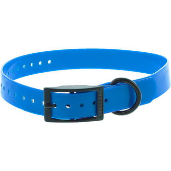Visuel 1 du produit Collier pour chien en polyuréthane coloris bleu boucle double Canihunt Xtreme - 2,5 x 0,25 x 65 cm