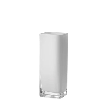 Visuel 1 du produit Vase en verre blanc Lucca - 11 x 9 x 30 cm