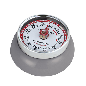 Visuel 1 du produit Minuteur en acier coloris gris Zassenhaus Speed - Ø 9,2 x H 4 cm