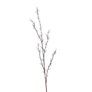 Visuel 1 du produit Branche artificielle de chaton de saule coloris blanc - 89 cm