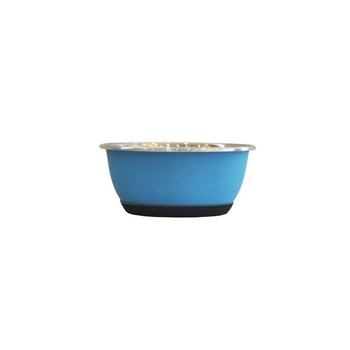 Visuel 1 du produit Gamelle pour chien et chat coloris bleu mat en inox Tyrol – 500 ml