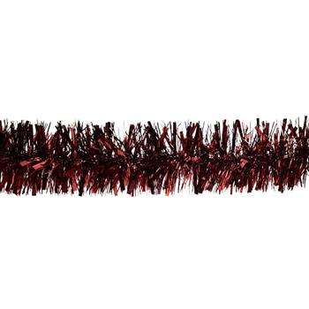 Visuel 1 du produit Guirlande de sapin scintillante coloris bordeaux en plastique - 100 mm x 2 m