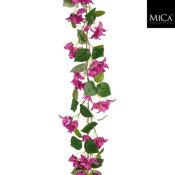 Visuel 1 du produit Guirlande de bougainvillier artificiel Bougainvillea fuchsia - Ø 10 x 180 cm