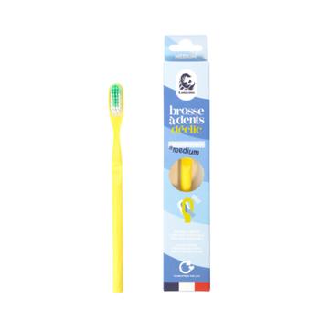 Visuel 1 du produit Brosse à dents rechargeable médium coloris jaune mimosa Lamazuna