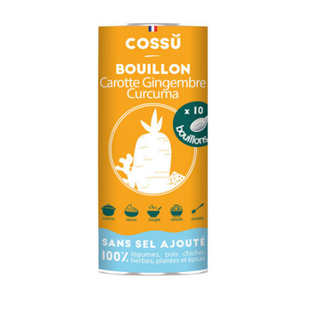 Visuel 1 du produit Bouillon déshydraté carotte gingembre curcuma bio Cossû  x 10 - 40 g