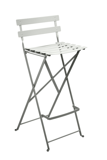 Visuel 1 du produit Tabouret haut Bistro coloris vert en acier Fermob - 42 x 31 x 74 cm