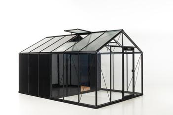 Visuel 1 du produit Serre de jardin R306 rétro extra haute coloris noir ACD - 306 x 445 cm