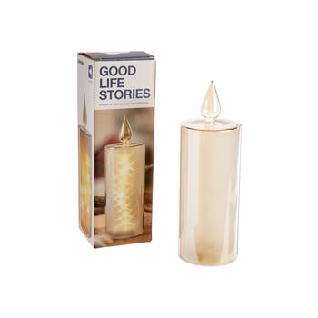 Visuel 1 du produit Bougie or à LED Riposo grand modèle - 27 cm