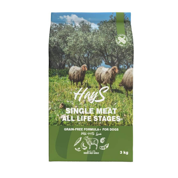 Visuel 1 du produit Croquette pour chien adulte mono-protéine d'agneau sans céréales Hays - 3 kg