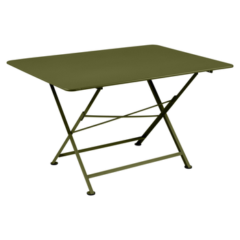 Visuel 1 du produit Table pliante Cargo coloris vert en acier Fermob - 128 x 90 cm
