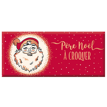 Visuel 1 du produit Mini tablette de chocolat au lait  « Père Noël » Art Grafik