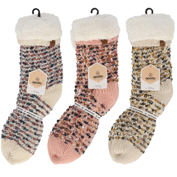 Visuel 1 du produit Chaussettes avec fourrure pour femme Apollo - taille unique